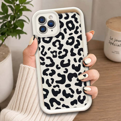 iPhone 11 Pro Max  - Offwhite - Classic Leopard Print - ONation Step Up Series - HQ Liquid Silicone Soft Case