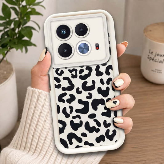 Infinix Note 40  - Offwhite - Classic Leopard Print - ONation Step Up Series - HQ Liquid Silicone Soft Case