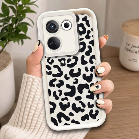 Tecno Camon 20  - Offwhite - Classic Leopard Print - ONation Step Up Series - HQ Liquid Silicone Soft Case