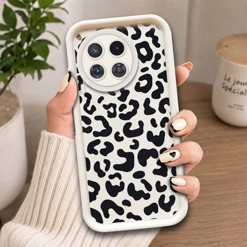 Tecno Camon 30 Premier 5G - Offwhite - Classic Leopard Print - ONation Step Up Series - HQ Liquid Silicone Soft Case