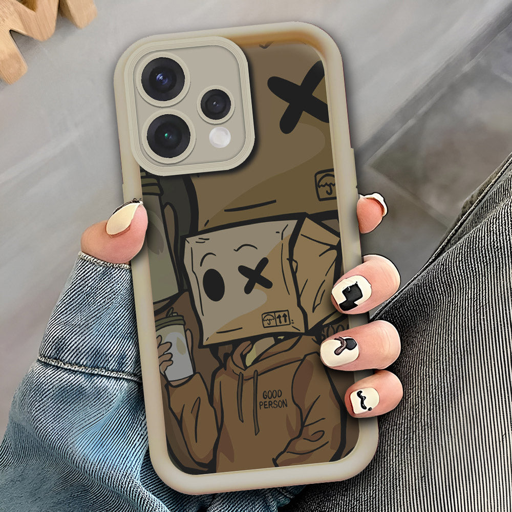 Oppo Reno 15  - Offwhite - D4 - ONation Step Up Series - HQ Liquid Silicone Soft Case