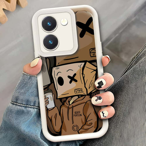 Vivo Y36 4G  - Offwhite - D4 - ONation Step Up Series - HQ Liquid Silicone Soft Case