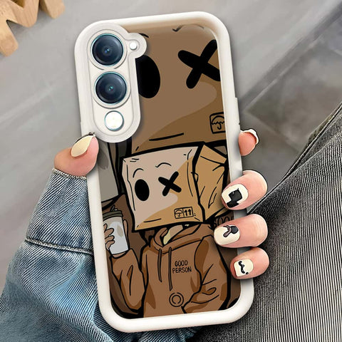 Vivo Y04  - Offwhite - D4 - ONation Step Up Series - HQ Liquid Silicone Soft Case