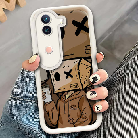 Vivo iQOO Z9s  - Offwhite - D4 - ONation Step Up Series - HQ Liquid Silicone Soft Case