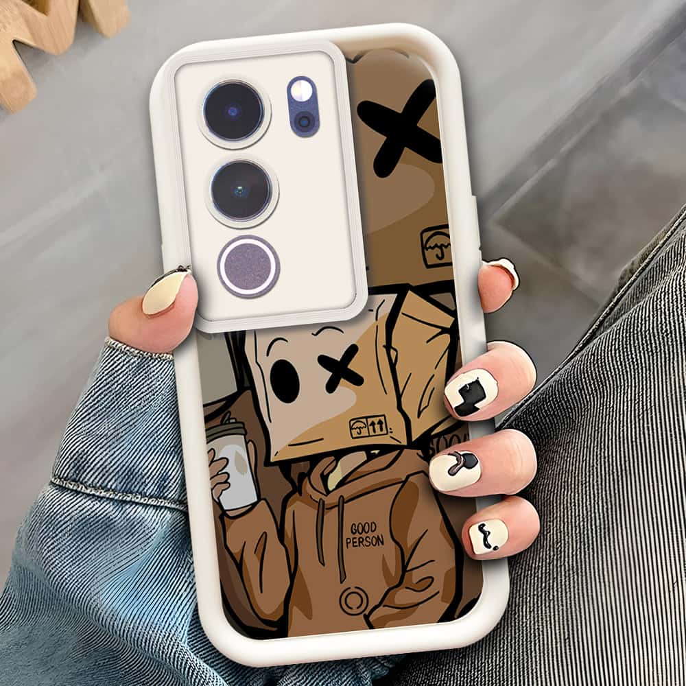 Vivo S17 Pro  - Offwhite - D4 - ONation Step Up Series - HQ Liquid Silicone Soft Case