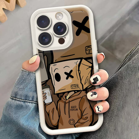 iPhone 14 Pro  - Offwhite - D4 - ONation Step Up Series - HQ Liquid Silicone Soft Case