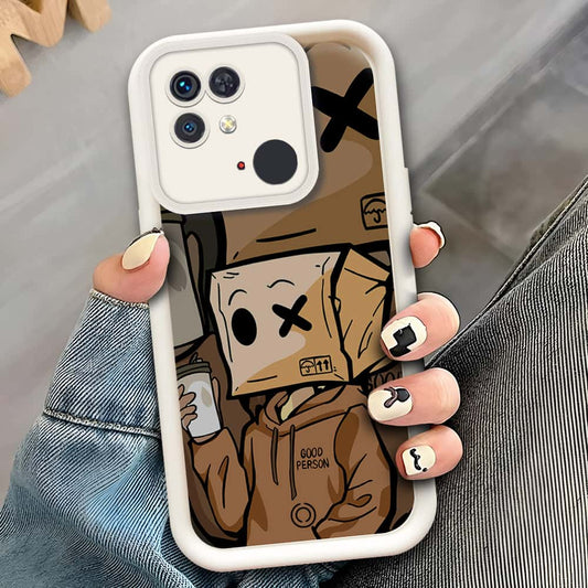 Xiaomi Redmi 10C  - Offwhite - D4 - ONation Step Up Series - HQ Liquid Silicone Soft Case