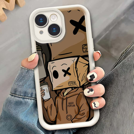 iPhone 14 Plus  - Offwhite - D4 - ONation Step Up Series - HQ Liquid Silicone Soft Case