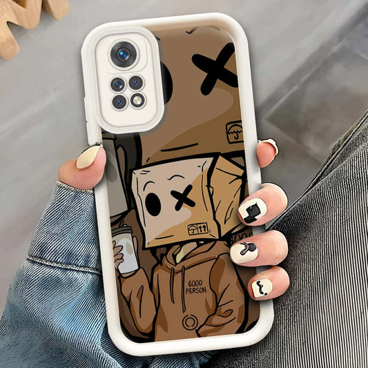 Xiaomi Redmi Note 12 Pro 4G  - Offwhite - D4 - ONation Step Up Series - HQ Liquid Silicone Soft Case