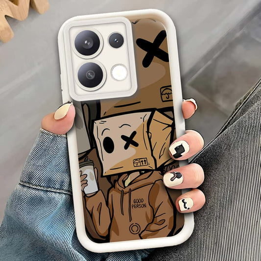 Xiaomi Poco M6 Pro 4G  - Offwhite - D4 - ONation Step Up Series - HQ Liquid Silicone Soft Case