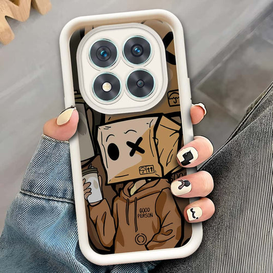 Xiaomi Redmi Note 14 Pro 4G  - Offwhite - D4 - ONation Step Up Series - HQ Liquid Silicone Soft Case