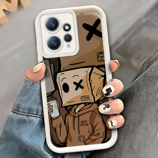 Xiaomi Redmi Note 12 4G  - Offwhite - D4 - ONation Step Up Series - HQ Liquid Silicone Soft Case
