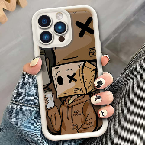 iPhone 13 Pro  - Offwhite - D4 - ONation Step Up Series - HQ Liquid Silicone Soft Case