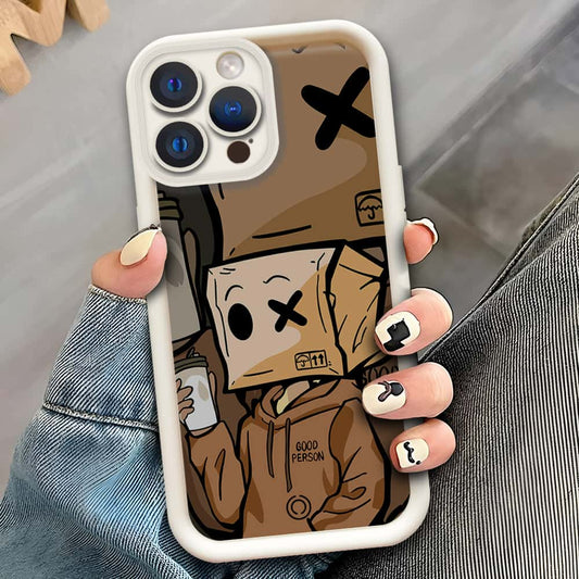 iPhone 12 Pro  - Offwhite - D4 - ONation Step Up Series - HQ Liquid Silicone Soft Case