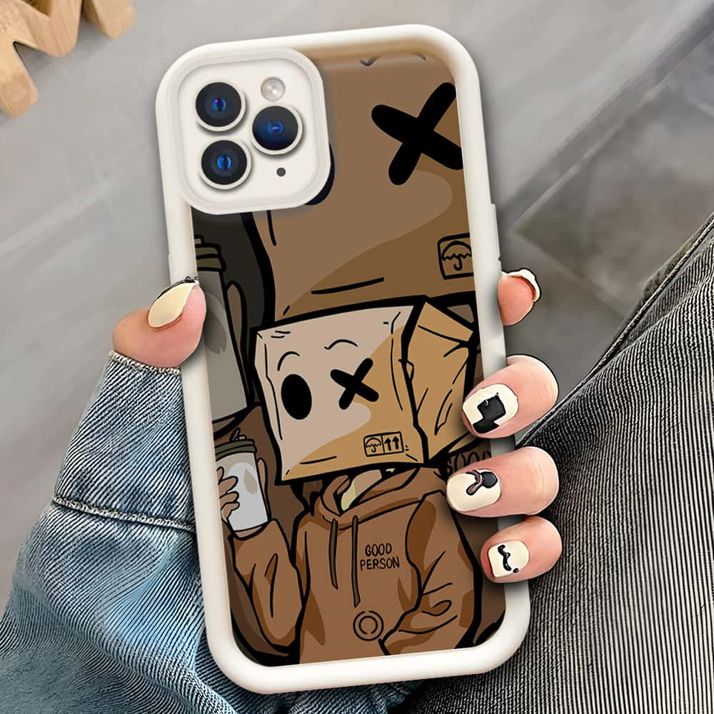 iPhone 11 Pro Max  - Offwhite - D4 - ONation Step Up Series - HQ Liquid Silicone Soft Case