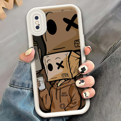 iPhone XS / X  - Offwhite - D4 - ONation Step Up Series - HQ Liquid Silicone Soft Case