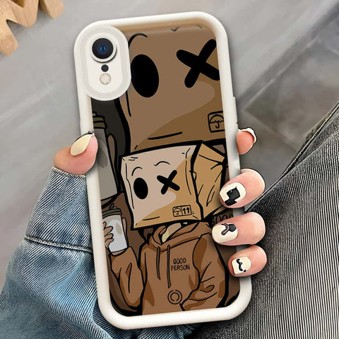 iPhone XR  - Offwhite - D4 - ONation Step Up Series - HQ Liquid Silicone Soft Case