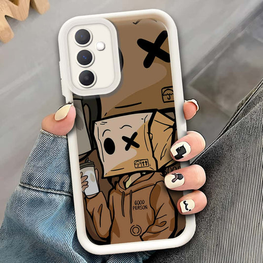 Samsung Galaxy A26  - Offwhite - D4 - ONation Step Up Series - HQ Liquid Silicone Soft Case