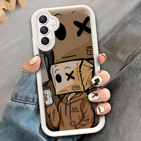 Samsung Galaxy A24 4G  - Offwhite - D4 - ONation Step Up Series - HQ Liquid Silicone Soft Case