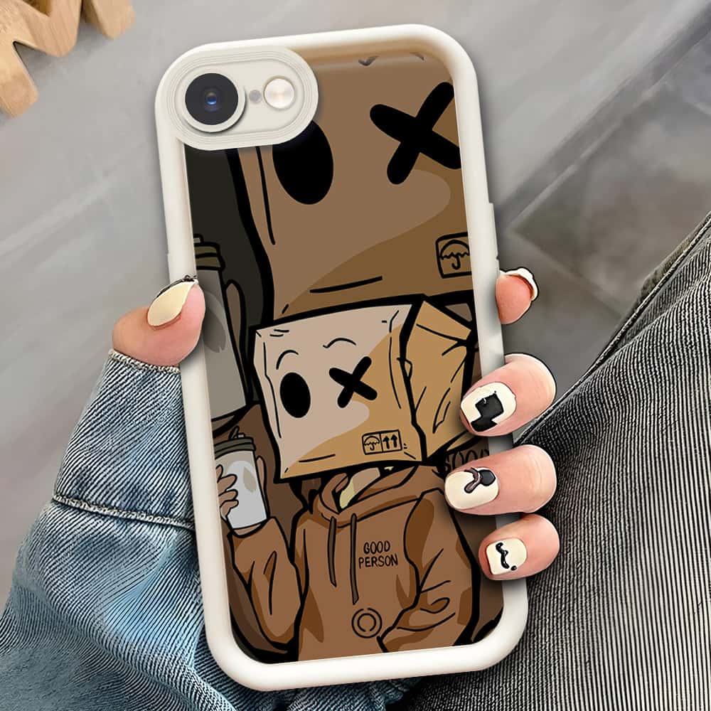 iPhone 16e  - Offwhite - D4 - ONation Step Up Series - HQ Liquid Silicone Soft Case