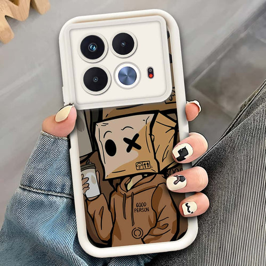 Infinix Note 40  - Offwhite - D4 - ONation Step Up Series - HQ Liquid Silicone Soft Case