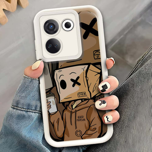 Tecno Camon 20  - Offwhite - D4 - ONation Step Up Series - HQ Liquid Silicone Soft Case