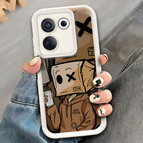 Tecno Camon 20 Pro  - Offwhite - D4 - ONation Step Up Series - HQ Liquid Silicone Soft Case