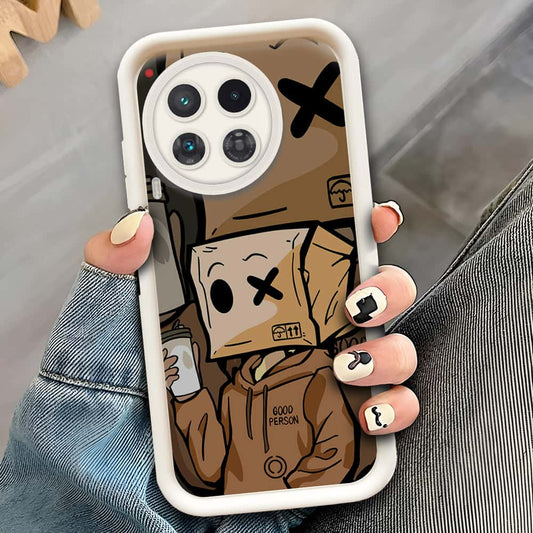 Tecno Camon 30  - Offwhite - D4 - ONation Step Up Series - HQ Liquid Silicone Soft Case