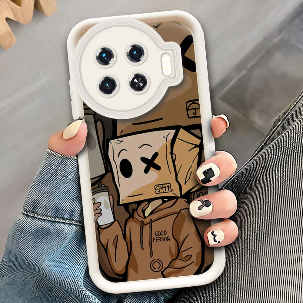 Tecno Spark 20 Pro Plus  - Offwhite - D4 - ONation Step Up Series - HQ Liquid Silicone Soft Case