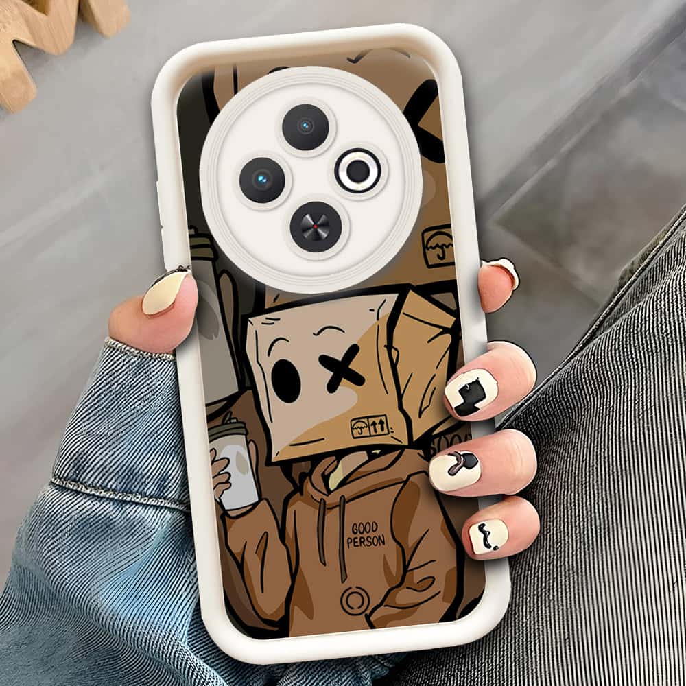 Tecno Spark 30C 4G - Offwhite - D4 - ONation Step Up Series - HQ Liquid Silicone Soft Case