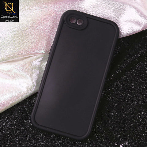 Oppo A1k Cover - Black - Soft Silicone Case With Round Bumper Matte TPU Shockproof Cover