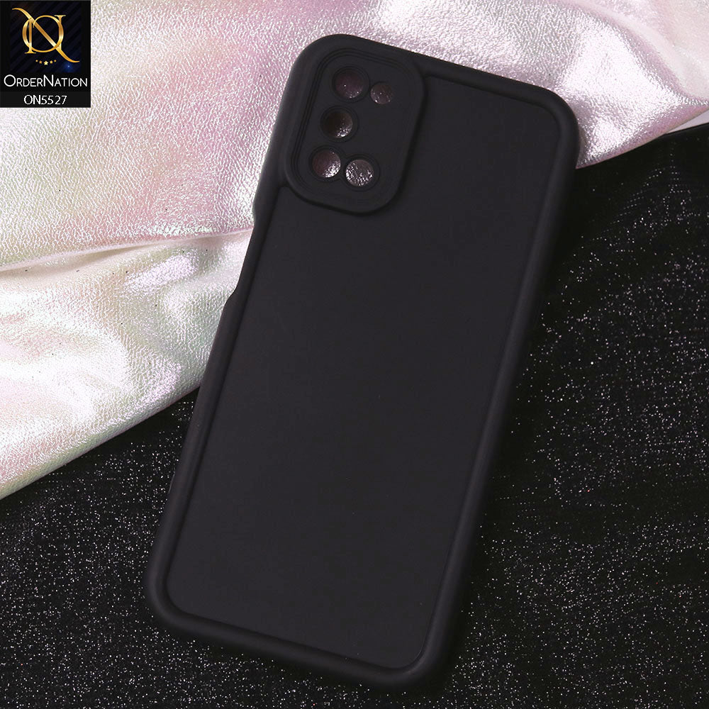 Oppo A92 Cover - Black - Soft Silicone Case With Round Bumper Matte TPU Shockproof Cover