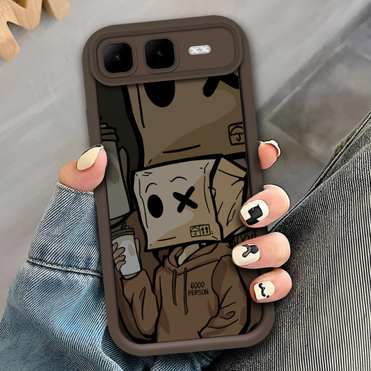 Infinix Smart 10 Plus - Brown - D2 - ONation Step Up Series - HQ Liquid Silicone Soft Case