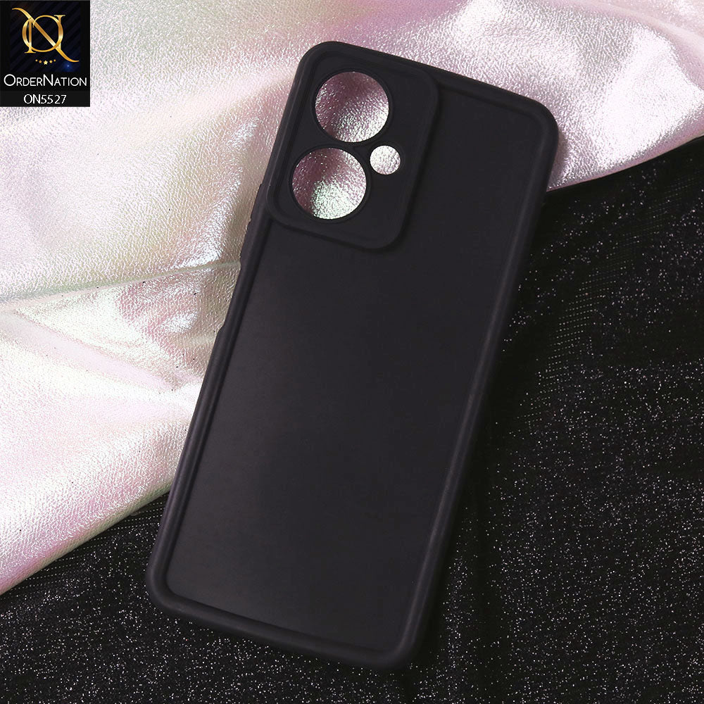 Tecno Camon 19 Cover - Black - Soft Silicone Case With Round Bumper Matte TPU Shockproof Cover