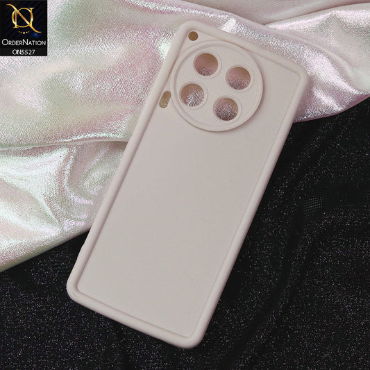 Tecno Camon 30 Cover - Off White -Soft Silicone Case With Round Bumper Matte TPU Shockproof Cover