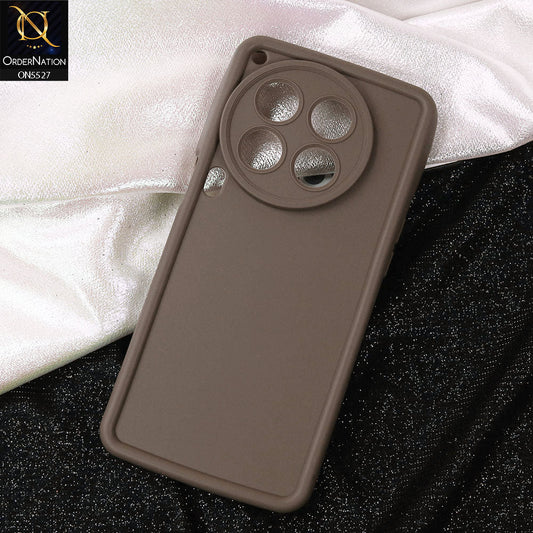 Tecno Camon 30 Premier 5G Cover - Brown -Soft Silicone Case With Round Bumper Matte TPU Shockproof Cover