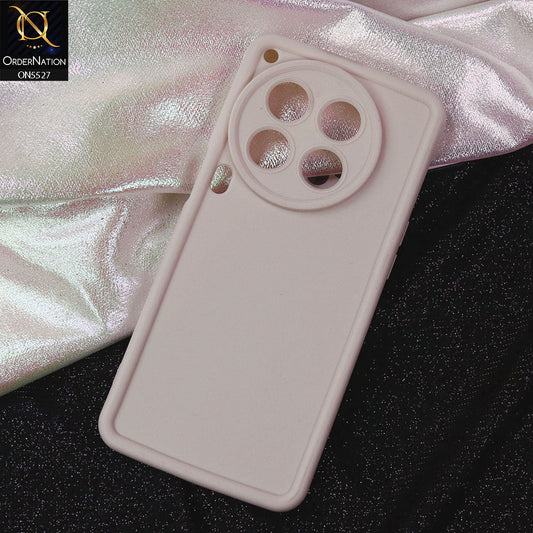 Tecno Camon 30 Premier 5G Cover - Off White -Soft Silicone Case With Round Bumper Matte TPU Shockproof Cover