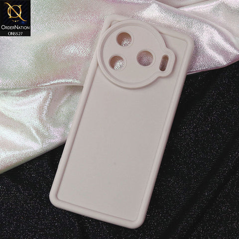 Tecno Camon 30 Pro 5G Cover - Off White -Soft Silicone Case With Round Bumper Matte TPU Shockproof Cover