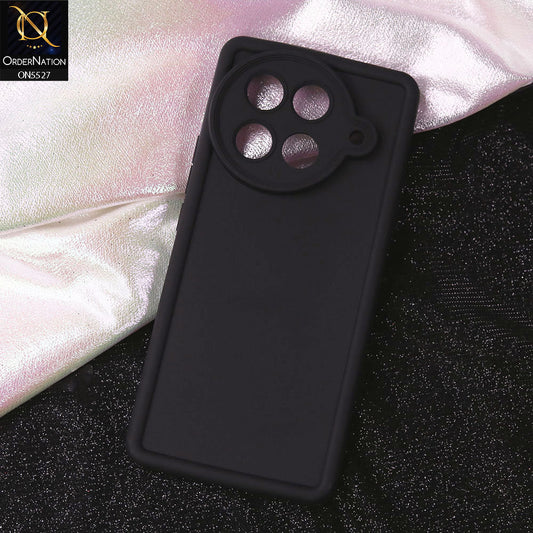 Tecno Camon 30S Cover - Black - Soft Silicone Case With Round Bumper Matte TPU Shockproof Cover