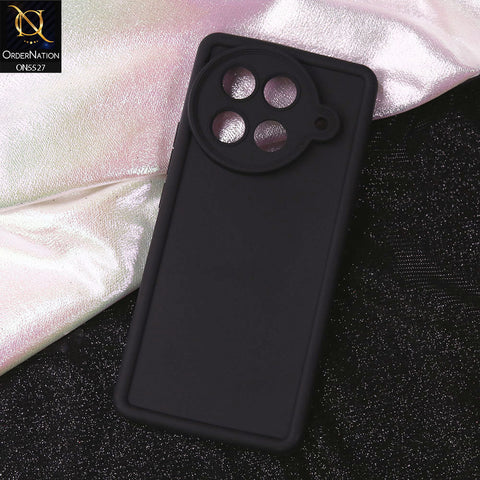 Tecno Camon 30S Cover - Black - Soft Silicone Case With Round Bumper Matte TPU Shockproof Cover