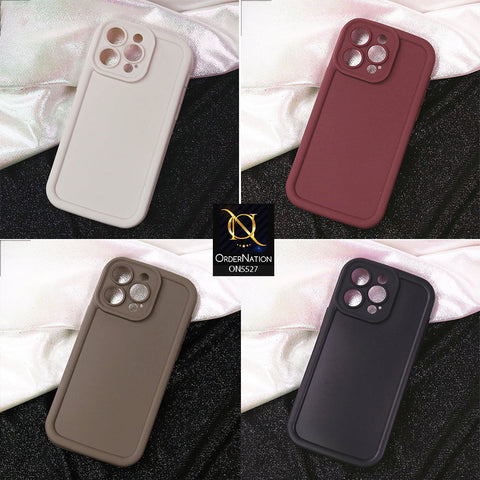 Xiaomi Redmi 13C Cover - Brown -Soft Silicone Case With Round Bumper Matte TPU Shockproof Cover