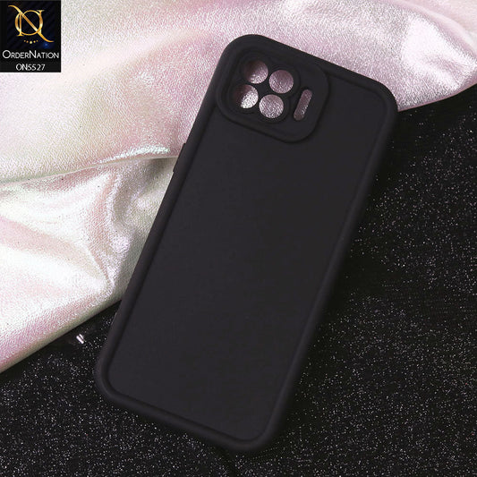 Oppo F17 Pro Cover - Black - Soft Silicone Case With Round Bumper Matte TPU Shockproof Cover