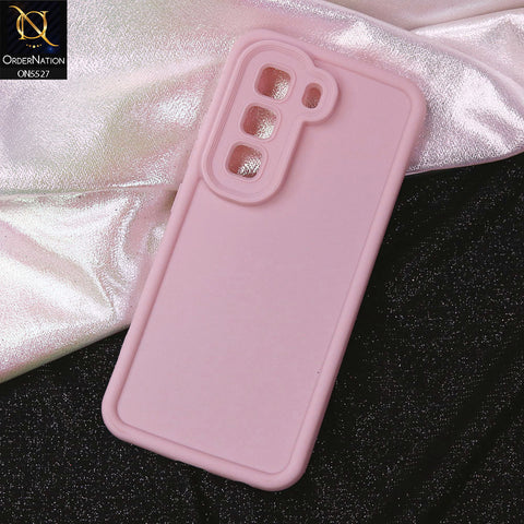 Infinix Hot 50 Pro Cover - Pink -Soft Silicone Case With Round Bumper Matte TPU Shockproof Cover