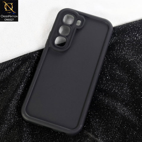 Infinix Hot 60 Pro Plus Cover - Black - Soft Silicone Case With Round Bumper Matte TPU Shockproof Cover