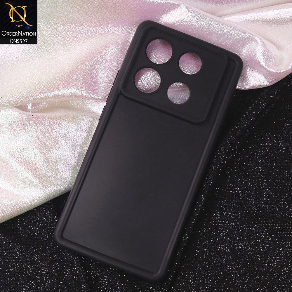 Infinix Note 40 Pro Plus Cover - Black - Soft Silicone Case With Round Bumper Matte TPU Shockproof Cover