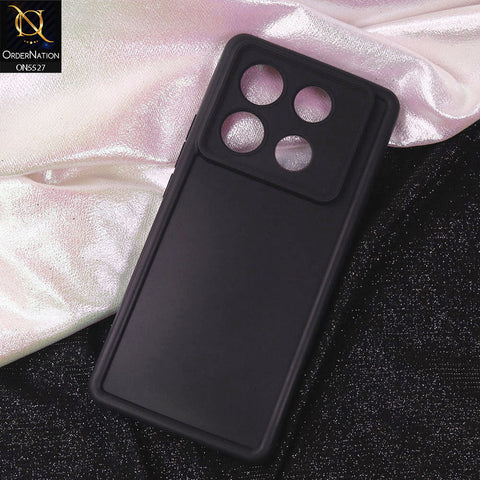 Infinix Note 40 Pro Plus Cover - Black - Soft Silicone Case With Round Bumper Matte TPU Shockproof Cover