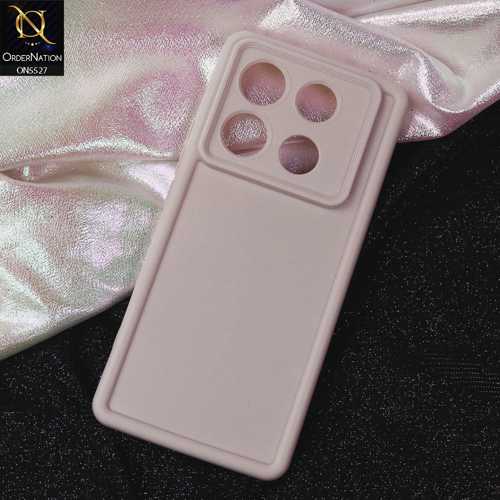 Infinix Note 40 Pro Cover - Off White -Soft Silicone Case With Round Bumper Matte TPU Shockproof Cover