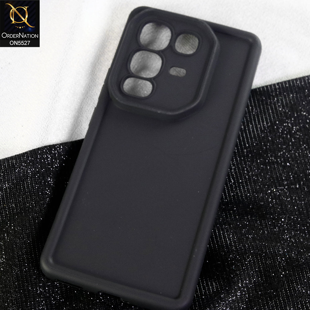 Infinix Note 50 Pro 4G Cover - Black - Soft Silicone Case With Round Bumper Matte TPU Shockproof Cover
