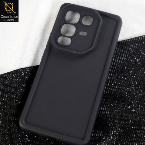 Infinix Note 50 Pro 4G Cover - Black - Soft Silicone Case With Round Bumper Matte TPU Shockproof Cover