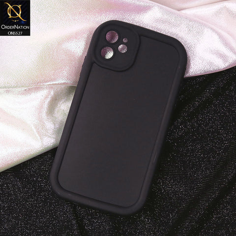 iPhone 11 Cover - Black - Soft Silicone Case With Round Bumper Matte TPU Shockproof Cover